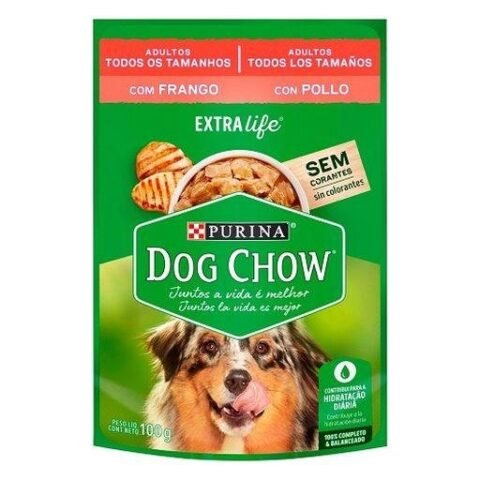 Racao Caes Dog Chow Frango Ao Molho 100 G