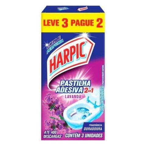 Pastilha Harpic Adesiva 2 Em 1 Lavanda Lv3 Pg2