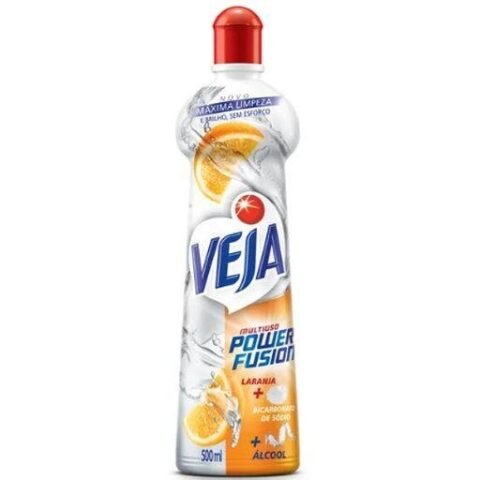 Multiuso Veja Power Fusion Laranja 500ml