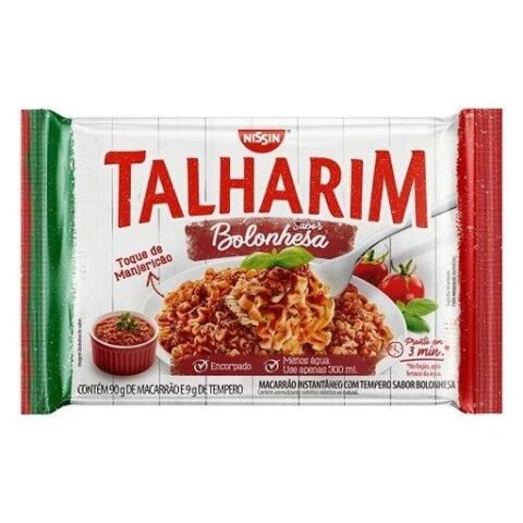 Macarrao Nissin Talharim Bolonhesa 109 G