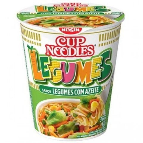 Cup Noodles Nissin Legumes Com Azeite 67g