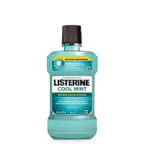 Antisseptico Listerine Bucal Cool Mint Hortela Leve 500 Pg 4