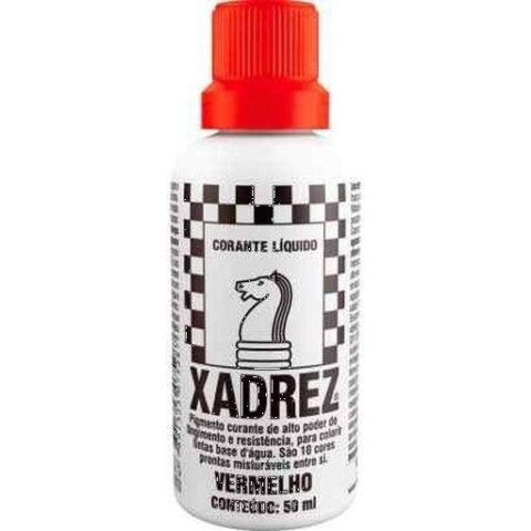 Corante Xadrez Liquido Vermelho 50ml