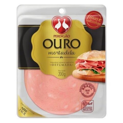 Mortadela Perdigao Fatiada Ouro 200g