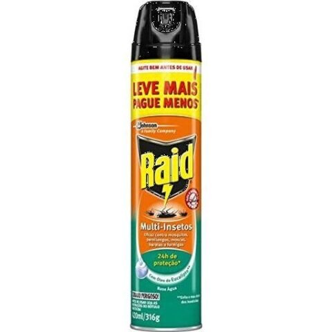 Inseticida Raid Aerosol Multi Insetos Oleo De Eucalipto 450
