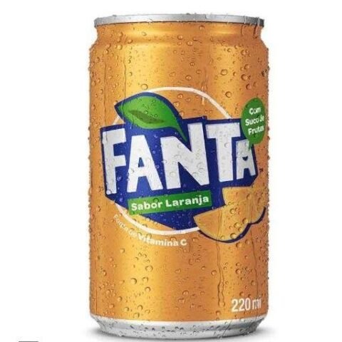 Refrigerante Fanta Lata Laranja  Mini 220 Ml