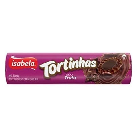 Biscoito Isabela Recheado Tortinhas Trufa 140g