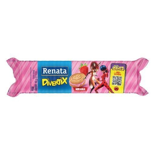 Biscoito Renata Divertix 112g Morango