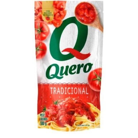 Molho De Tomate Quero Tradicional Sache 300g