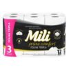 Papel Higienico Mili Prime Folha Tripla C/12 20m