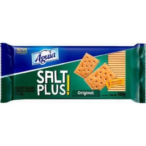 Biscoito Aguia Sol Salt Plus 360g
