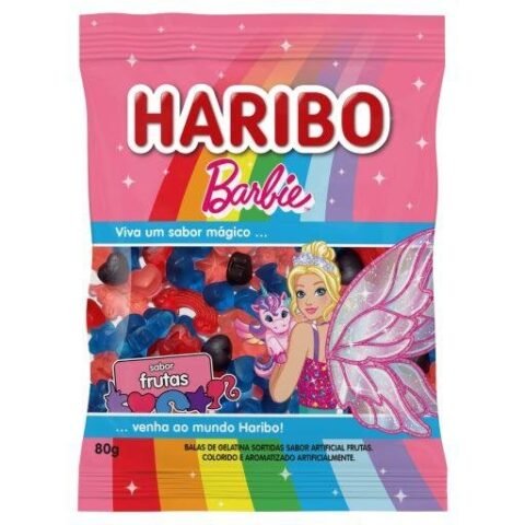 Bala Gelatina Haribo Barbie Fantasy 80 G